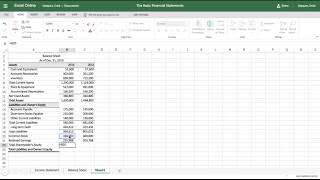 Excel Tutorial How to Make a Balance Sheet [upl. by Nagard]