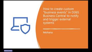 How to create custom “business events” in D365 Business Central to notify amp trigger external system [upl. by Cassy]
