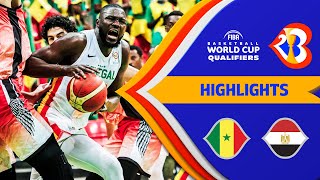 Senegal  Egypt  Basketball Highlights  FIBAWC 2023 Qualifiers [upl. by Noryd]