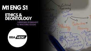 M1 ENG S1  Ethics amp Deontology Lessons Summary amp Writing Guide [upl. by Hannah]