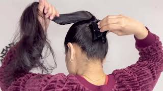 2 Bun hairstyles using clutcher  Everyday clutcher hairstyles  Juda hairstyles hairstyles [upl. by Llesram]