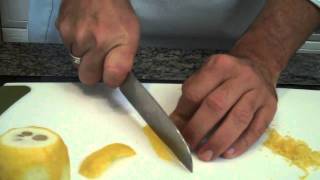 Chef Dave Tips How to zest a lemon [upl. by Frohne196]