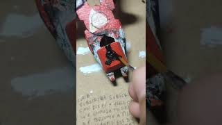 painting izuna sharingan on the keyboard artshorts diy tutorial [upl. by Eilesor925]