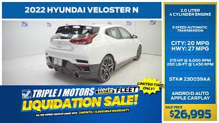 Triple J UCM Featured Vehicle  2022 Hyundai Veloster N [upl. by Kieger]