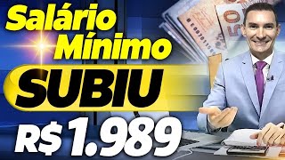 ATENÇÃO AUMENTO no SALÁRIO MÍNIMO para R 1989 VEJA quem tem DIREITO [upl. by Bokaj]