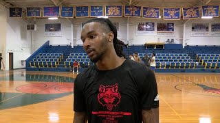 K8 Sports Extra Former Red Wolf Markise Davis talks offseason workouts pro hoops hopes and more [upl. by Yruama]