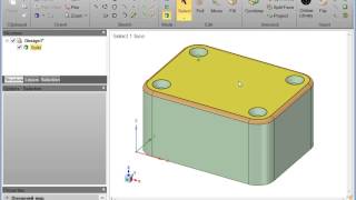 DesignSpark Mechanical Box tutorial Part 1 Modelling [upl. by Oelak]