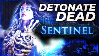 The STRONGEST BUILD for Sentinel Ignite Detonate Dead Necromancer PoE 318 [upl. by Edme622]