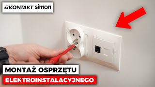 Montaż osprzętu elektroinstalacyjnego w domu krok po kroku  KontaktSimon [upl. by Oyam]