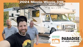 All New 2024 Winnebago Minnie Winnie 31H Walk Through [upl. by Rizzi]