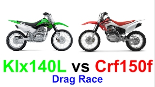 Crf150f vs Klx140l [upl. by Elam493]