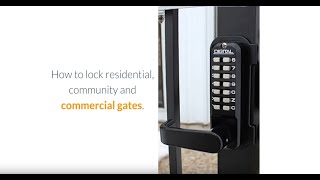 How to Lock a Gate  Gate Lock Options [upl. by Aneeres]