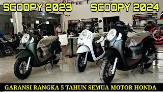 PERBEDAAN SCOOPY 2024 DENGAN SCOOPY 2023 GARANSI RANGKA 5 TAHUN [upl. by Sanyu]