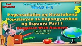 Araling Panlipunan 5 2nd Quarter Pagsasailalim ng mga Katutubo sa Kapangyarihan ng Espanya Part I [upl. by Haneehs]