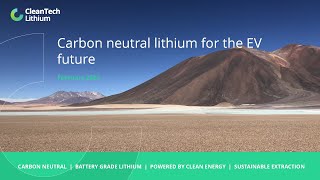 CleanTech Lithium PLC OTCQB CTLHF  AIM CTL Virtual Investor Conferences [upl. by Woll]