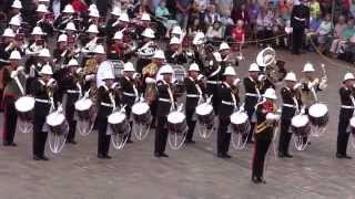 The Royal Marines School of Music  Beating Retreat  8th August 2014 [upl. by Drofnats]