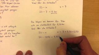 7  Algebra  Variabler och Uttryck [upl. by Gyimah16]