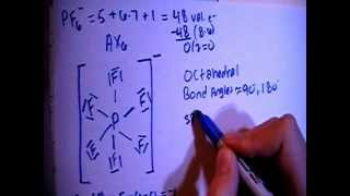 Hexafluorophosphate Ion PF6  Lewis Dot Structure [upl. by Aidul856]