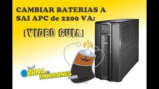 Cambiar Baterias APC UPS 2200VA [upl. by Tisman]