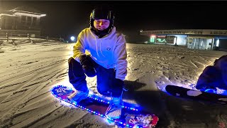 DE BERG AF MET EEN LICHTGEVEND SNOWBOARD 3821 [upl. by Gershon581]