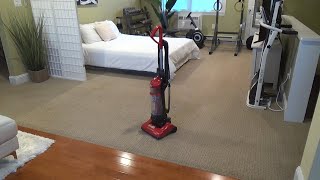 DIRT DEVIL POWER EXPRESS BAGLESS UPRIGHT VACUUM CLEANER CUSTOMER REVIEW AND DEMONSTRATION [upl. by Aileek]