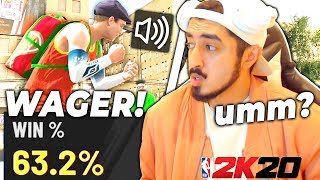 63 Win Guard fully believes he can beat me in a wager NBA 2K20 [upl. by Sutherlan]