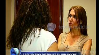 Secuestros virtuales en Mendoza  Telefe Noticias [upl. by Tcideneb]