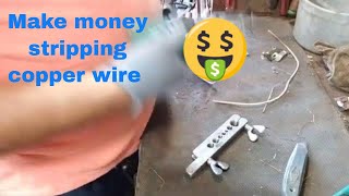 How to strip copper wire fast and easy with just a few low cost tools [upl. by Silvie]