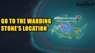 Go to the Warding Stones location Genshin Impact [upl. by Ecirtnas]