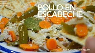 Pollo en Escabeche  Cómo hacer Pollo en Escabeche  se sirve también en tacos [upl. by Michaeline]