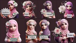 latest trending Muslim girls name DP WhatsApp image hijab girl image photo trending [upl. by Ainig634]