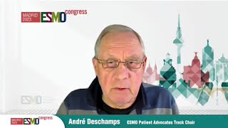 ESMO Congress 2023 Patient Advocacy Track Testimonial with André Deschamps [upl. by Coke]