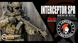 FR INTERCEPTOR SPR GEN 2 ETU METAL  LANCER TACTICAL  SPORT ATTITUDE AIRSOFT REVIEW [upl. by Nuarb]