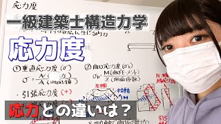 一級建築士【構造力学】応力度の求め方～応力との違いは？～ [upl. by Meek]