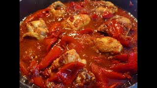 POLLO CON I PEPERONI RICETTA DELLA SORA LELLA  pollo alla romana [upl. by Ransome]