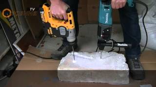 TEST DeWalt DCH273P2 18V50Ah LiIon 21J Vs Makita HR2470 780W 24J [upl. by Modesty]