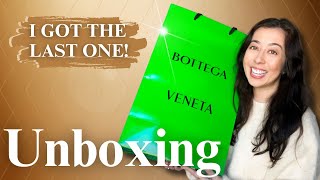 UNBOXING MY NEW BOTTEGA VENETA BAG UNPLANNED PURCHASE YOU WONT BELIEVE THE COLOR [upl. by Maudie]