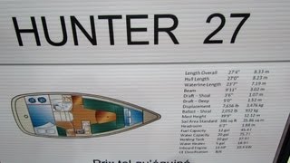 2013 MarlowHunter 27 Sailing Yacht  Walkaround  2013 Montreal Boat Show [upl. by Agarhs654]