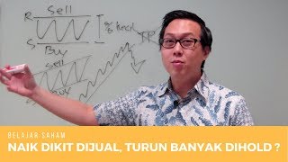 Naik dikit dijual Turun banyak dihold  Belajar Saham [upl. by Ankney]