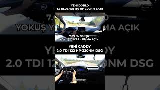 CADDY VS PSA TİCARİLERİ YOKUŞ YUKARI HIZLANMA TESTİ shorts caddy rifter drag roll yarış [upl. by Shult146]