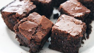 Chewy Fudgy Chocolate Brownies Recipe [upl. by Ayna]