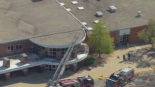 Crews respond to fire inside Glenbrook South High School [upl. by Aniham]