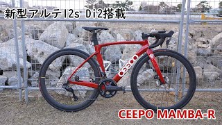 新型アルテ12s Di2搭載 国産メーカー「CEEPO MAMBAR」 [upl. by Nymrak]