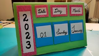 Easy DIY Table calendar 2023 [upl. by Kalikow119]