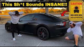 Maserati Granturismo S  X PIPE vs Resonator Delete vs Stock exhaust comparison ACCELERATION amp REVS [upl. by Adham670]