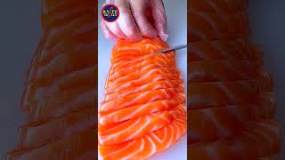 Amazing satisfy salmon cutting skills  Knife Skills [upl. by Odarbil426]