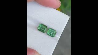 458 carats  Natural Tourmaline Stone Pair Cushion Cut Afghan Gemstone viral tourmaline [upl. by Ekralc]