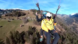 Tandem paragliding flight in Interlaken [upl. by Leikeze768]