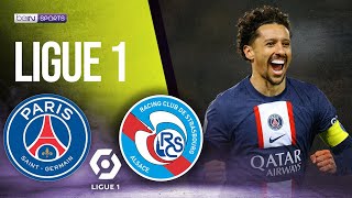 PSG vs Strasbourg  LIGUE 1 HIGHLIGHTS  12282022  beIN SPORTS USA [upl. by Adnawaj]