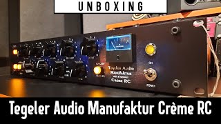 Tegeler Audio Manufaktur Crème RC  Unboxing  Lobos Place [upl. by Bartko]